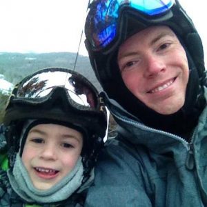 Jason Drewelow family and friends snowboarding 